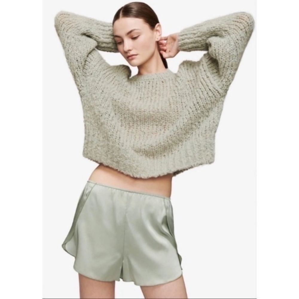 ANINE BING Jade Silk short size Large